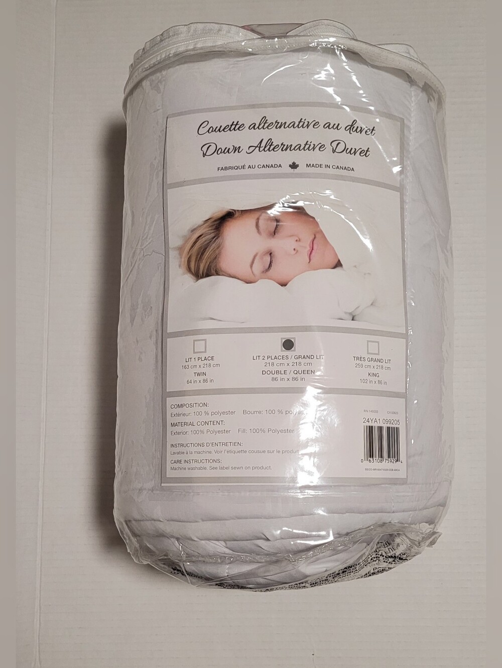 White Down Duvet ~ NWT ~ Double Queen